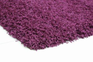 Funky Hochflor Teppich Shaggy Langflor lila 60x115 cm von Funky