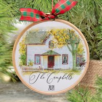 Personalisierte Aquarell Haus Dekoration von FunkyAndGlitz