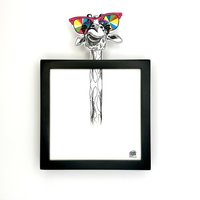 Eine Funky Giraffe Oder Eine Einladung, Anders Zu Denken ... Originalillustration + Rahmen, Signiert Von Frames. Denken Sie Größer Eine Funky Giraffe Oder Eine Einladung, Anders Zu Denken ... Originalillustration + Rahmen, Signiert Von Frames. Denken Sie Größer von FunkyFramesFamily