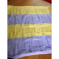 Lavendel & Zitrone Elephant Parade-Baby-Decke von FunkyKnitsbyAli