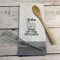 Besticktes Küchentuch-Personalisiert von FunkyMonkeeDesigns