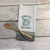 Personalisierte Handtuch-Küchenutensilien Bestickt von FunkyMonkeeDesigns