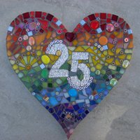 Personalisierte Mosaik Herz, Hochzeitstag Geschenk, Benutzerdefinierte Wanddekoration Personalisierte Mosaik Herz, Hochzeitstag Geschenk, Benutzerdefinierte Wanddekoration von FunkyMosaicsUK