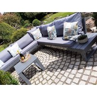 Garten Deluxe Lounge Eckbank & Couchtisch Set Mit Kissen von FunkyTimberLtd