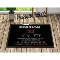 Opapensionfußmatte M Name Art. Nr. 5000 von FunmitFotos