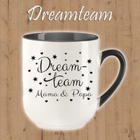 Tasse - Geschenk Dreamteam Mama Papa Oma Opa Tasse - Geschenk Dreamteam Mama Papa Oma Opa von FunmitFotos