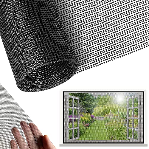 Fliegengitter Fenster DIY Insektenschutz Gaze Hochwertigem Glasfaser Gewebe Fliegengitter Schutz gegen Mücken für Balkontür Wohnzimmer Terrassentür Insektenschutz Gaze Fenster Mesh (120cm*250cm) von Funmo