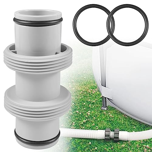 Funmo Schlauchverbinder 38mm,Pool Schlauchverbinder1.5in,Pool Anschlussset für Poolschläuche,Poolschlauch Adapter,zur Verlängerung des Schwimmbadschlauches (1.5 inch to 1.5 inch Straight Connector) von Funmo
