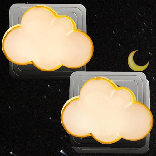 Funmo 2Stück LED Nachtlicht für Kinder und Baby - Steckdose mit Dämmerungssensor - Smart Nachtlicht für Schlafzimmer, Bad, Küche, Flur - Amber von Funmo