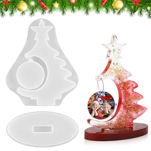 Silikonformen Weihnachtsformen Gießform Weihnachten Silikonformen Weihnachten Formen Weihnachtsbaum Formen Harz Weihnachtsbaum DIY Tropf Formen Weihnachtsschmuck Weihnachtsbaum Bilderrahmen von Funmo