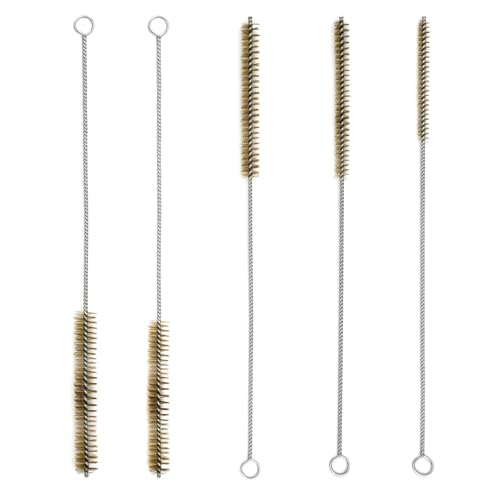 Drahtbürste,5 PCS Messingdrahtbürste Set Rund 6 8 10 12 15 mm Rohrreinigungsbürste mit Langem Griff für Bohrloch Kupferrohre & Zylinder Drahtbürsten zur Rostentfernung Metallreinigung Drahtbürste,5 PCS Messingdrahtbürste Set Rund 6 8 10 12 15 mm Rohrreinigungsbürste mit Langem Griff für Bohrloch Kupferrohre & Zylinder Drahtbürsten zur Rostentfernung Metallreinigung von Funngy