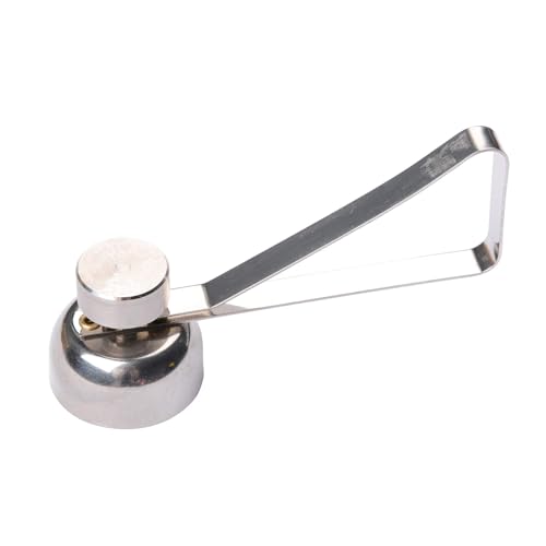 Eierköpfer aus Edelstahl,Eierschalenöffner Shell-Öffner Eieröffner Edelstahl Handheld Egg Separator Cracker Topperschneider Eierknacker für Rohe oder Weich Hart Gekochte Eier Küche Gadgets von Funngy