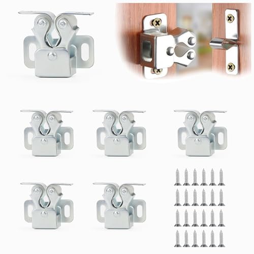 Funngy Möbelschnäpper,6 PCS Schranktür Doppel-Rollenschnäpper Schnappverschluss Metall mit Schrauben Kugelschnäpper Türschnäpper Arretierung für Schranktüren Schubladen & Campingmöbel Funngy Möbelschnäpper,6 PCS Schranktür Doppel-Rollenschnäpper Schnappverschluss Metall mit Schrauben Kugelschnäpper Türschnäpper Arretierung für Schranktüren Schubladen & Campingmöbel von Funngy