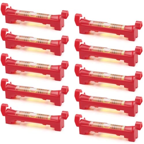 Funngy Schnurwasserwaage,10 PCS Profi Schnurwasserwaage Mini 75mm Rot aus ABS Schnurlinien-Richtwaage Wasserwaage Schnur Set für Maurerarbeiten Klempnerarbeiten Rinnenarbeiten Funngy Schnurwasserwaage,10 PCS Profi Schnurwasserwaage Mini 75mm Rot aus ABS Schnurlinien-Richtwaage Wasserwaage Schnur Set für Maurerarbeiten Klempnerarbeiten Rinnenarbeiten von Funngy