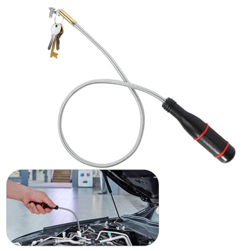 Magnet Pickup Tool,Magnet Stick Portable Magnet Hand Tool Magnetheber Magnetstabgreifer Tragbares Biegbares Magnetgreifer zum Aufnehmen von Kleinen Teilen Metallgegenstände Autoteilen von Funngy