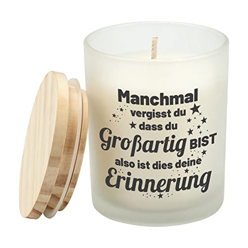 Funnli Geschenk für Frauen, Duftkerze im Frostglas Freundschaft Inspiration Geschenke für beste Freunde Mädchen Schwester Kollegen, Geburtstag Geschenke für Frauen von Funnli