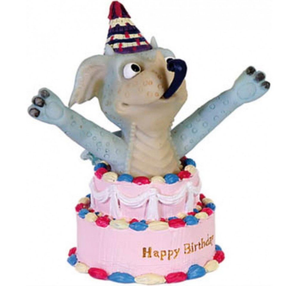 Funny Dragon Dekofigur Dekofigur Funny Dragon Lustiger Drache Happy Birthday Höhe 11 cm Kunststoff Funny Dragon Dekofigur Dekofigur Funny Dragon Lustiger Drache Happy Birthday Höhe 11 cm Kunststoff von Funny Dragon