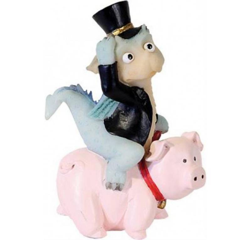 Funny Dragon Dekofigur Dekofigur Funny Dragon Lustiger Drache Lucky Höhe 10 cm Kunststoff von Funny Dragon