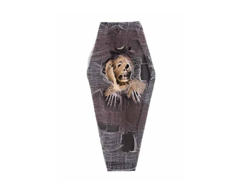 Funny Fashion Dekoobjekt Deko Sarg mit Skelett 40 cm, Halloween Dekoration von Funny Fashion