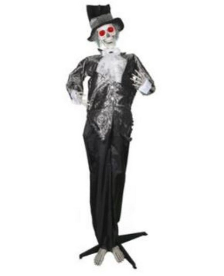 Funny Fashion Dekoobjekt Figur Skelett Bräutigam Licht, Ton, Bewegung 182cm von Funny Fashion