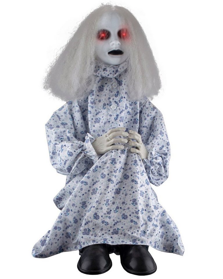 Funny Fashion Dekoobjekt Geisterfigur Sitzendes Mädchen mit Licht und Ton - von Funny Fashion