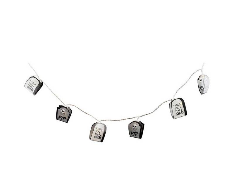 Funny Fashion Dekoobjekt Lichterkette Grabsteine LED Girlande Halloween Dek von Funny Fashion