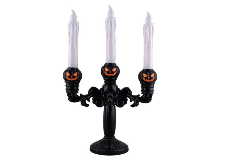Funny Fashion Dekoobjekt Skelett-Kerzenleuchter mit 3 LED Kerzen - 40 cm von Funny Fashion