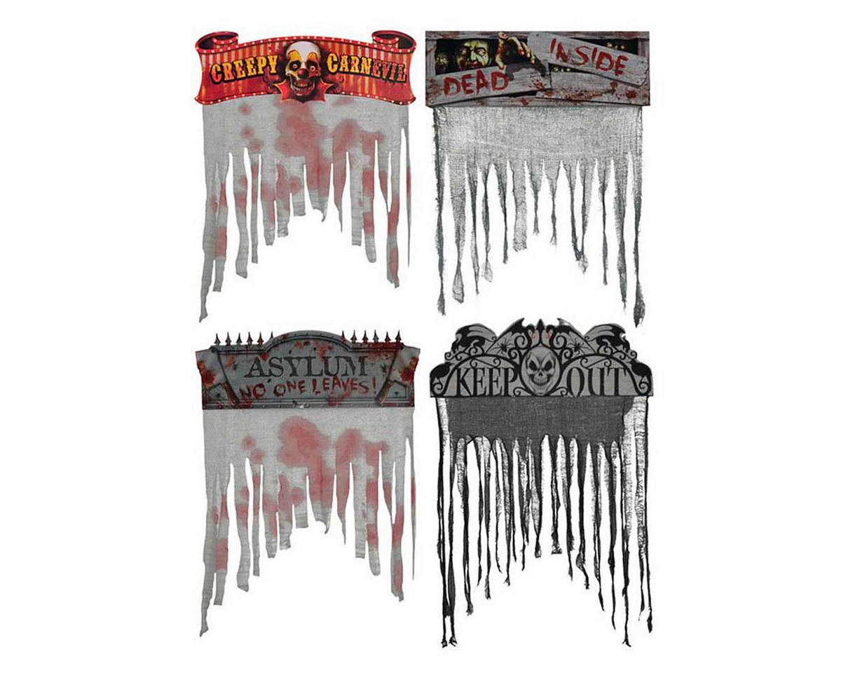 Funny Fashion Dekoobjekt Türvorhang Horror 137 cm, 4-fach sortiert von Funny Fashion