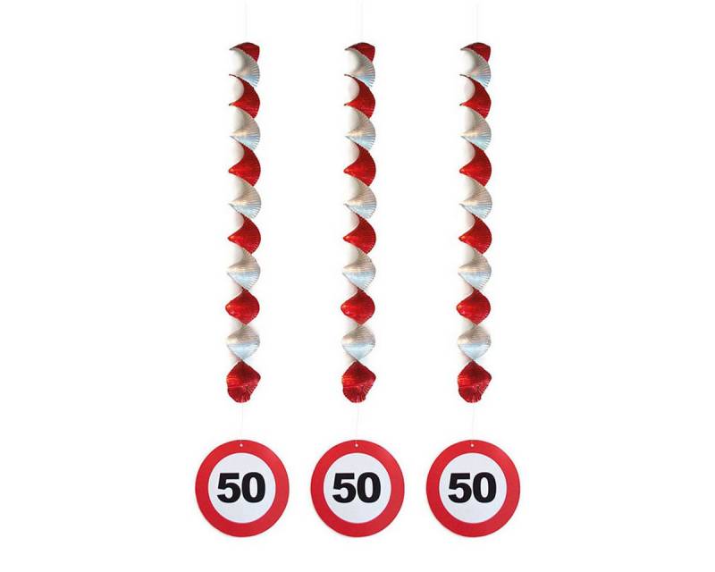 Funny Fashion Hängedekoration Hängedeko Verkehrsschild 50 3Stk. von Funny Fashion