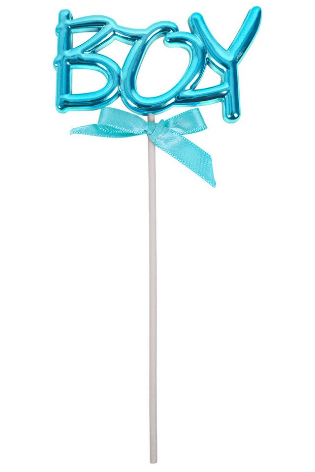 Funny Fashion Tortenstecker 'BOY' Cake Topper Kuchendekoration, Blau von Funny Fashion