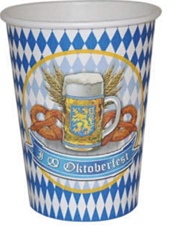 Generique - 8 Oktoberfest Pappbecher von Funny Fashion