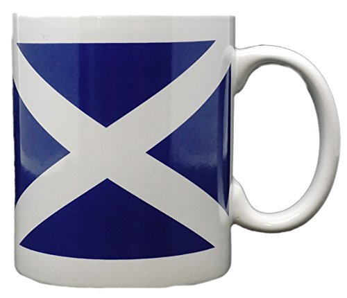 Funny Guy Mugs Kaffeetasse mit schottischer Flagge, Keramik, 325 ml, Kaffeetasse für Damen und Herren, Neuheit Kaffeetasse mit Sprüchen – Schottland-Flagge von Funny Guy Mugs