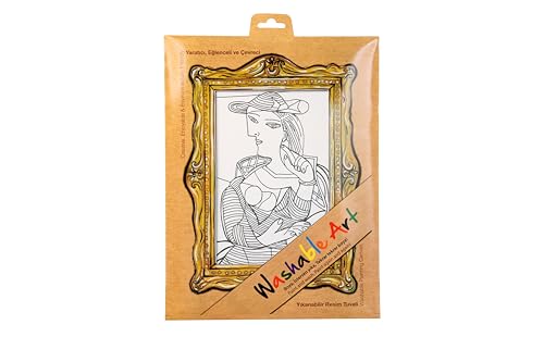 Funny Mat Washable Art Pablo Picasso Seated Woman von akademi ÇOCUK