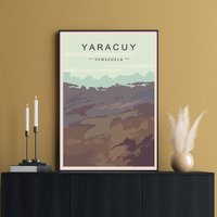 Venezuela Reiseposter, Yaracuy Print, Sierra De Aroa, Nirgua, Kunst Geschenk, Südamerika, Kunstwerk, San Felipe von FunnyStitchesCo
