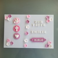 Tortenaufleger Kommunion Taufe Firmung Konfirmation Blau Zuckerdeko Essbar von Funnybake