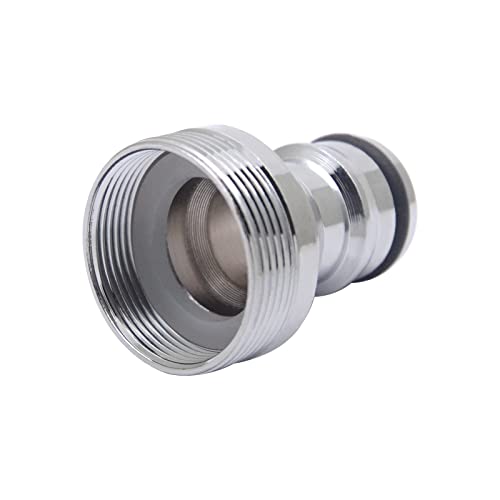 1 Stück Schlauchanschluss Armatur M24 Außengewinde Wasserhahn Adapter und M21 Weibliche Schlaucharmatur Schnellanschluss Set für Garten Küche Waschmaschine Universal Wasserhahn von Funnytek