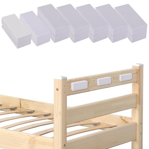 18stk Kopfteil Stopper, 8Pcs 15mm und 10Pcs 5mm Eva-Schaum Bett-Wandstoßfänger, Türgriff Schutz Anti-Vibration Couchstopper Wandschutz vor Möbeln von Funnytek