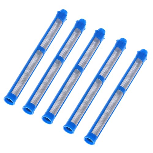 5 Stück Filterelemente für Airless-Spritzpistolen mit 100 Maschen, Ersatzfilter für Airless-Spritzpistolen aus Edelstahlgeflecht, passend für Spritzpistole 287032 Contractor II, blau 5 Stück Filterelemente für Airless-Spritzpistolen mit 100 Maschen, Ersatzfilter für Airless-Spritzpistolen aus Edelstahlgeflecht, passend für Spritzpistole 287032 Contractor II, blau von Funnytek