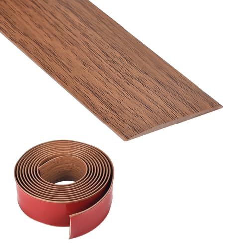 5cm×3m Übergangsprofil Selbstklebend Vinyl Übergangsschiene, Bodenleiste Fußböden Abdeckleisten Holzmaserung Abdeckleisten für Fußböden (Gelbe Eiche) von Funnytek