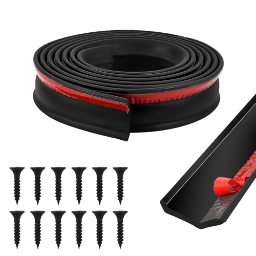 Garagentor Dichtung 6 Meter Universal Garagentor Gummidichtungsstreifen Garagentor Dichtung Unten Wetterfeste Dichtung DIY-Dichtungsstreifen-Ersatzgummi, Garagen sauber und trocken zu halten von Funnytek