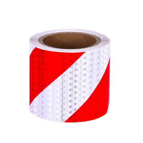 Reflektorband Selbstklebend, Reflektierendes Klebeband, 10cm x 10m wasserdicht reflektierendes Klebeband selbstklebendes Warnband Sicherheitsband prägnantes Warnband von Funnytek