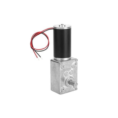 Schneckengetriebemotor Hohe Torsionsgeschwindigkeit - Reduzieren Sie die umschaltbare elektrischen Getriebemotor Reversibler Schneckengetriebemotor 8mm Welle(24V 40RPM) von Funnytek