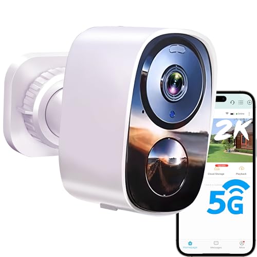 Funstorm 2K Überwachungskamera Aussen Akku, Kostenloser Cloud-Speicher, 5GHz & 2,4GHz WLAN Kabellose Überwachungskamera außen/innen mit Bewegungserkennung, Farbige Nachtsicht, 2-Wege Audio, IP66 Funstorm 2K Überwachungskamera Aussen Akku, Kostenloser Cloud-Speicher, 5GHz & 2,4GHz WLAN Kabellose Überwachungskamera außen/innen mit Bewegungserkennung, Farbige Nachtsicht, 2-Wege Audio, IP66 von Funstorm
