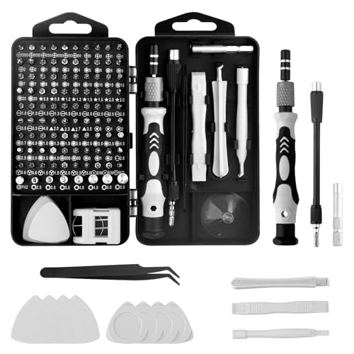 Feinmechaniker Schraubendreher Set, 115 in 1 Präzisions Werkzeug Kit Mini Schraubenzieher Set Handy Reparatur Werkzeug Set für Handy PC Computer iPhone Laptop Tablet PS5 Xbox Uhren Spielzeug Kamera von Funtery