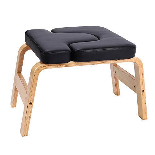 Yoga Hocker Kopfstand Kopfstandhocker Safe Kopfstandstuhl Trainingsstuhl Chair Bank Stuhl, PU Auflagen,Sport ¨¹bungs Fitness Ausr¨¹stungen F¨¹r Familien Turnhalle Entlasten Erm¨¹Dung-Schwarz von Funthy