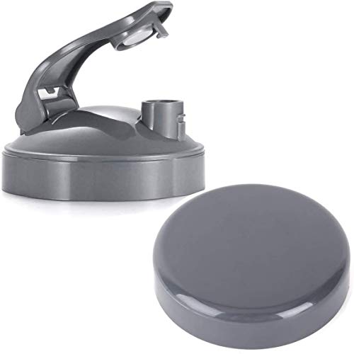 Funtuan Wiederverschließbare Flip-Top Becherdeckel für NutriBullet Mixer 32/24/510.3 g Becher – Grau, Polypropylen, Spülmaschinenfest, BPA-frei von Funtuan