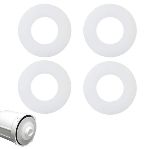 4 Stück Dichtung für WC-Spülung, Ersatzteil aus Silikon, weiß, 63 x 33 x 2 mm, kompatibel mit Geberit Spüldichtung Modell 816.418.00.1 4 Stück Dichtung für WC-Spülung, Ersatzteil aus Silikon, weiß, 63 x 33 x 2 mm, kompatibel mit Geberit Spüldichtung Modell 816.418.00.1 von Funver