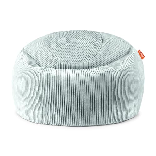 Funzy Sitzsack für Kinder aus Cord mit Füllung aus Schaumstoff, Kindersitzsack für Mädchen und Jungen aus hochwertigen Materialien, Oeko-TEX 100 Zertifiziert mit 3 Jahre Garantie, Salbei Grün von Funzy