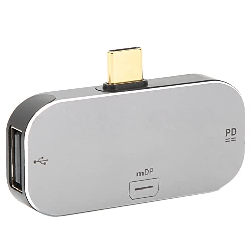 Fupei 3 in 1 USB C zu MiniDP Adapter, 3 in 1 USB C Hub Netzteil Datenübertragung Plug and Play für Reisen für Zuhause für das Büro Fupei 3 in 1 USB C zu MiniDP Adapter, 3 in 1 USB C Hub Netzteil Datenübertragung Plug and Play für Reisen für Zuhause für das Büro von Fupei