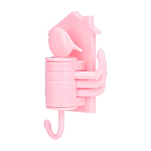 Fupei Vertikaler Haken, Stabiler drehbarer Haken Nahtloses praktisches ABS für das Badezimmer für die Küche(Rosa) von Fupei